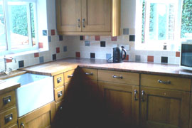 Professional Ceramic Kitchen Wall Tile Work By SGL Ceramics